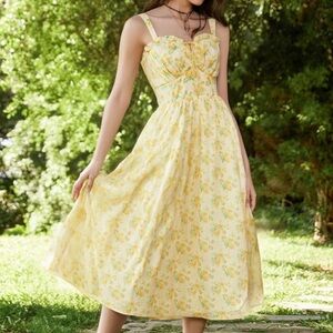 Sunny Floral Midi Dress